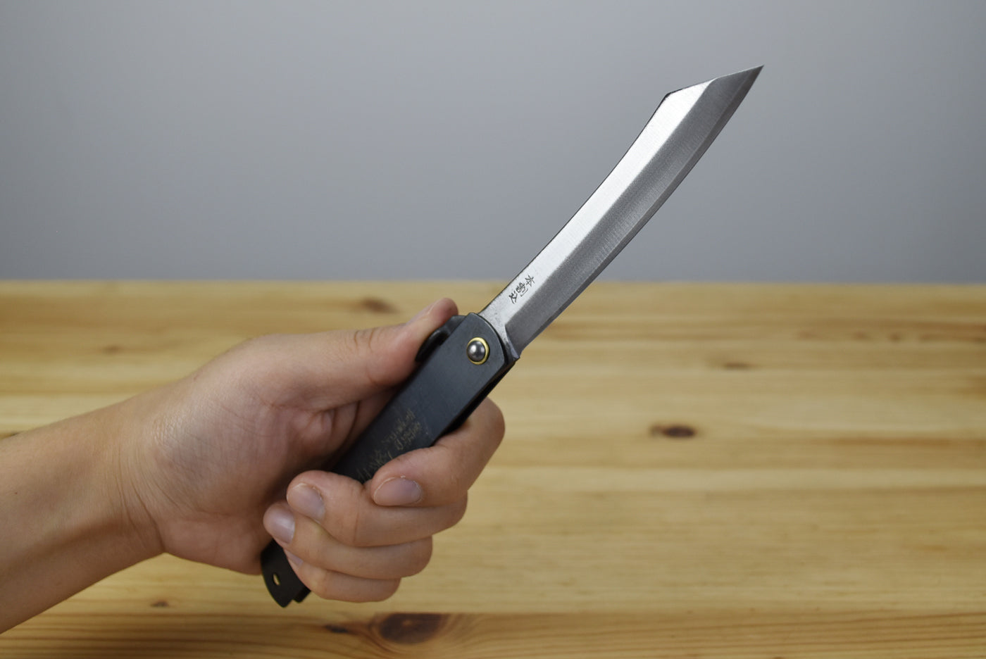 Higonokami No. 5 Black Stainless Handle (SK5)