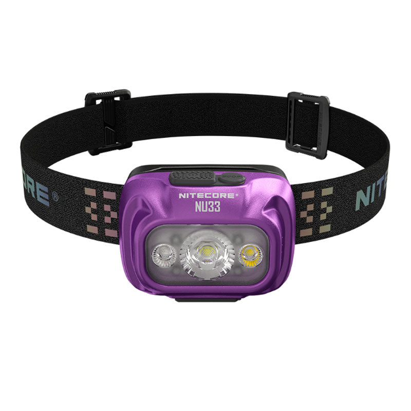 Nitecore NU33 Limited Edition Purple Rechargeable Headlamp (700 Lumens)