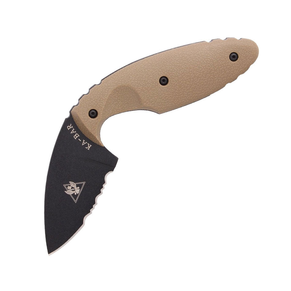 Ka-Bar 1477 Serrated TDI Law Enforcement Fixed Blade (Coyote Brown)