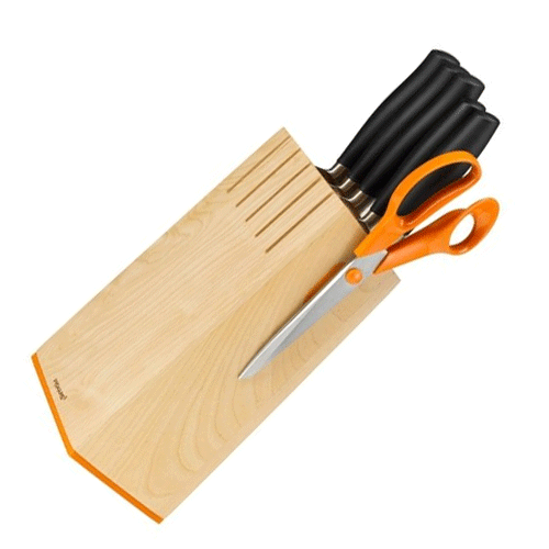 Fiskars Functional Form+ Knife Block with 5 Knives