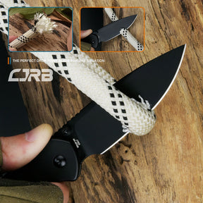 CJRB Pyrite (Black PVD Steel) Folding Knife