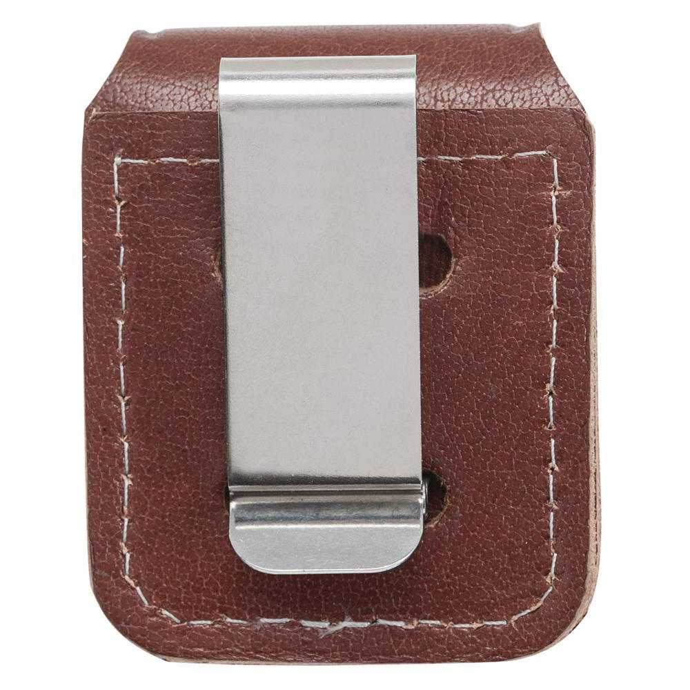 Zippo Accessory Brown Lighter Pouch- Clip - Thomas Tools