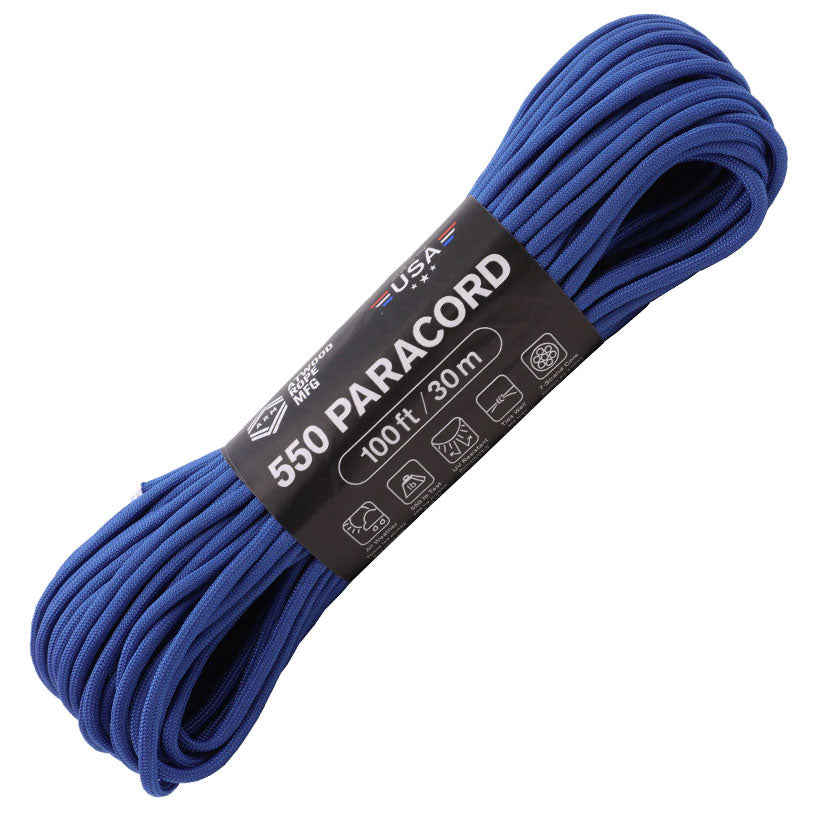 Atwood 550lbs Paracord 7 cores 100ft (Cobalt)