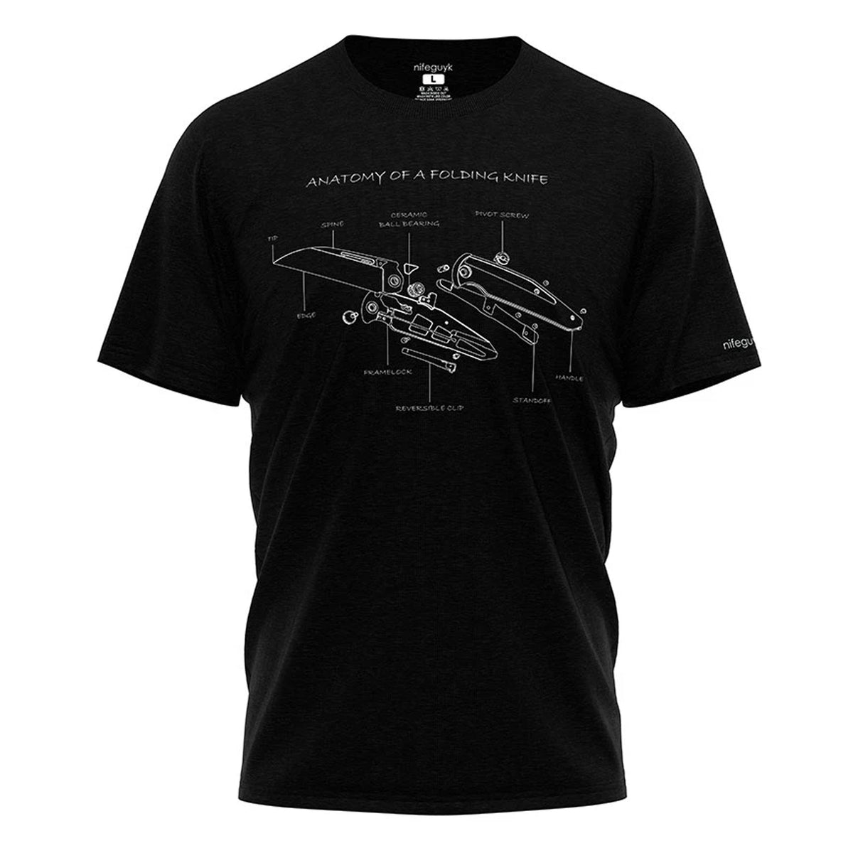 nifeguyk Anatomy Series T-Shirt (Folding Knife)