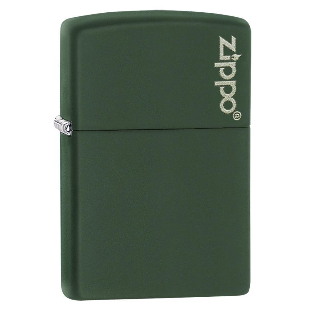 Zippo Matte Logo 221ZL Green Lighter - Thomas Tools