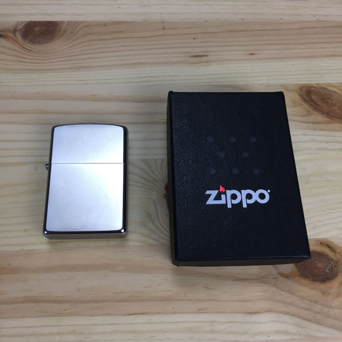 Zippo 205 Classic Satin Chrome Lighter - Thomas Tools