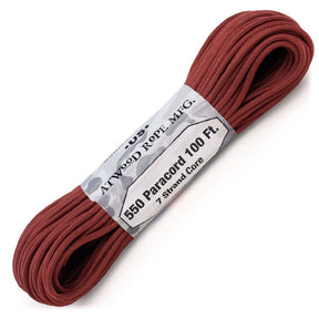 Atwood 550lbs Paracord 7 cores 100ft (Light Maroon)