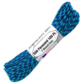 Atwood 550lbs Paracord 7 cores 100ft (Neptune)