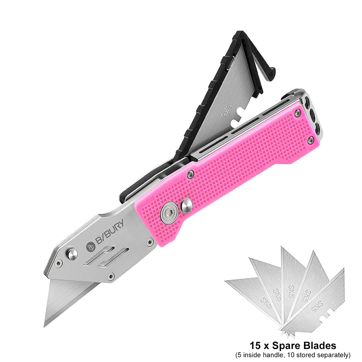 Bibury EDC Safety Utility Knife (Pink)