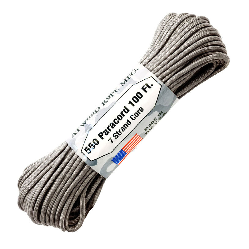 Atwood 550lbs Paracord 7 cores 100ft (Platinum)