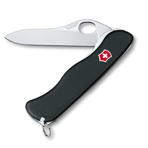 Victorinox Sentinel One Hand Folding Knife (Black) - Thomas Tools