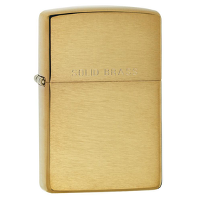 Zippo Brass 204 Brushed Solid Brass Lighter - Thomas Tools