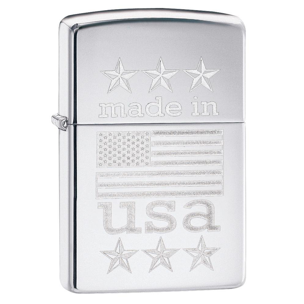 Zippo American Flag 29430 Made in USA with Flag Lighter - Thomas Tools